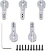 Steering 25T Aluminum Servo Horns M3 Threads 5-Pack Servo Arm Horn 25 Teeth for RC Car Truck Buggy Airplane Futaba New Hitec Standard (Light Titanium)