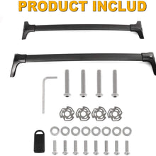 AUXMART Roof Rack Cross Bars Fit for 2019 2020 Toyota RAV4, Black Rooftop Luggage Rack Rail Replacement,Aluminum Cargo Carrier Bars with Locks for Carrying Bike Cargo Box Kayak