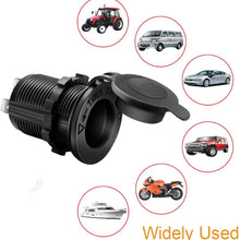 12V Cigarette Lighter Socket Car Marine Motorcycle ATV RV Lighter Socket Power Outlet Socket Receptacle Waterproof Plug 3Pack By MUZHI