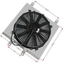 OzCoolingParts Pro 2 Row Core All Aluminum Radiator + 12“ Fan w/Shroud Kit for 1992-2001 93 94 95 96 97 98 99 00 Honda Civic Del Sol EJ EK EG DB DC