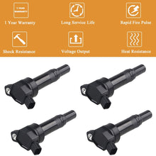 JDMON Compatible with Ignition Coils Kia Hyundai Soul Forte Tucson Elantra/Elantra GT 1.8L 2.0L 2011-2016 Replaces UF651 273002E000 Pack of 4
