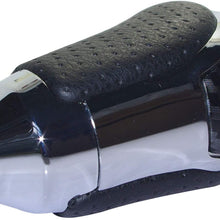 Pursuestar Black Leather Luxury Brown Wood Gear Lever Shift Knob for Toyota Alphard Crown Lexus Camry RAV4 Land Cruiser Hiace Mazda M8x1.25