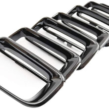 XBEEK 7PCS Chrome Grille Grill Rings Clip-in Trim Cover Inserts Frame Fit for 2011-2016 Jeep Compass (Silver)