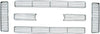 Bully GI-47 Triple Chrome Plated ABS Snap-in Imposter Grille Overlay, 6 Piece