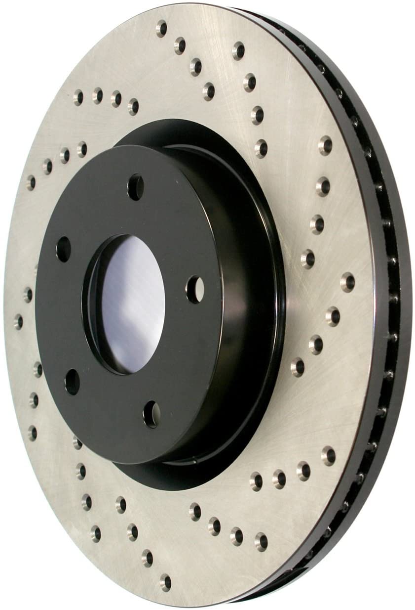 StopTech 128.40089L Sport Cross Drilled Brake Rotor (Rear Left), 1 Pack