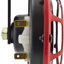 HELLA 003399801 Supertone 12V High Tone / Low Tone Twin Horn Kit with Red Protective Grill, 2 Horns (3AG 003 399-801)