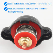 High Pressure Radiator Cap with Temperature Gauge, 1.8 Bar Radiator Cap 25.6psi Compatible with Honda, Kawasaki, Suzuki, Yamaha, Polaris Ranger, Husqvarna Dirt Bike, KTM, More Motorcycle ATV Models
