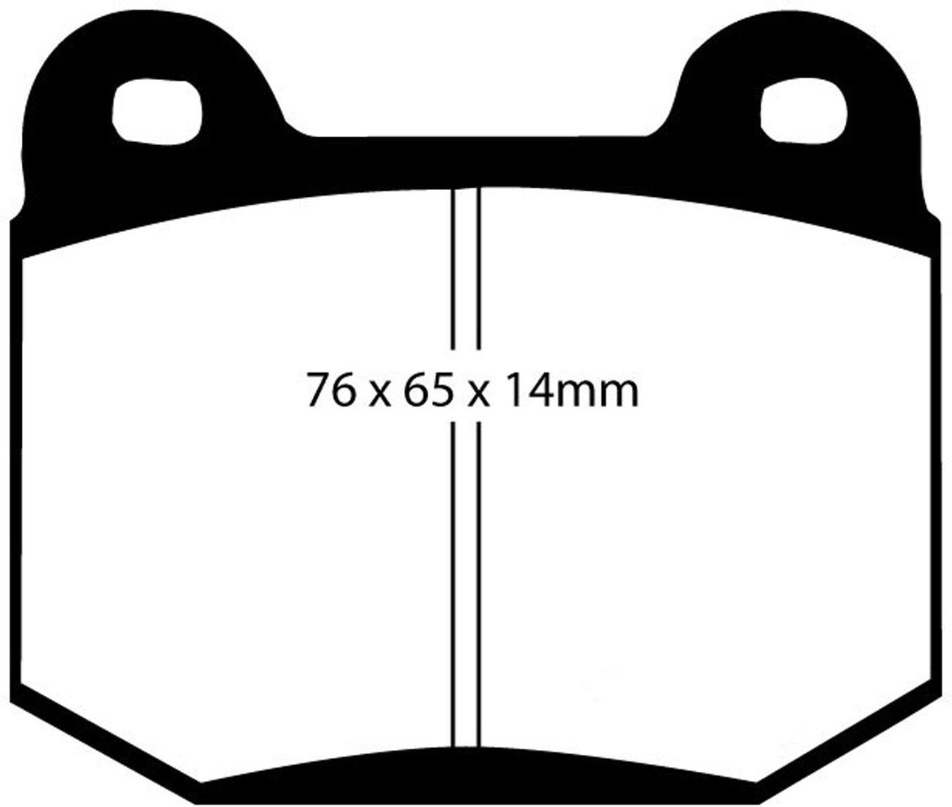 EBC Brakes DP51537NDX EBC Bluestuff NDX Full Race Brake Pads