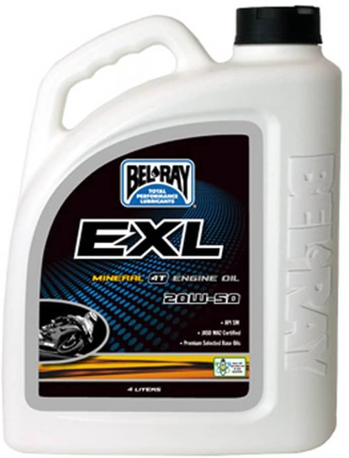 BEL-RAY EXL MINERAL 4T ENGINE OIL 20W-50 (4L), Manufacturer: BEL-RAY, Manufacturer Part Number: 99100-B4LW (1)