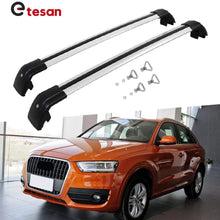 2 Pieces Cross Bars Fit for Audi Q3 2016 2017 2018 2019 2020 2021 Silver Cargo Baggage Luggage Roof Rack Crossbars