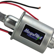 Megaflint+ E8012S 12V Universal Electric Fuel Pump Low Pressure 5-9 PSI For Gas Diesel Inline HEP-02A