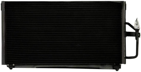 VioletLisa All Aluminum Air Condition Condenser 1 Row Compatible with 1999-2003 Galant 2.4L 1999-2003 Galant 3.0L L4 V6 Without Oil Cooler