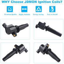 JDMON Compatible with Ignition Coil Pack Ford Focus Fiesta Escape Transit Connect Mazda 3 Tribute Mercury Mariner Replaces FD505 DG501 DG504 DG541 DG507 Pack of 4