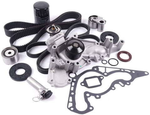 ANPART Timing Belt Kit Fit For 2003-2004 Lexus GX470 1998-2004 Lexus LX470 1998-2005 Toyota Land Cruiser 2001-2004 Toyota Sequoia Timing Belt Water Pump Tensioner Gasket Set