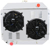 OzCoolingParts 66-79 Ford F-Series Radiator Fan Shroud Kit, 4 Row Core Full Aluminum Radiator + 2 x 12