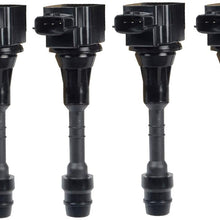 A-Premium Ignition Coils Pack Replacement for Infiniti Q45 2002-2006 M45 2003-2004 M45 2006-2010 FX45 2003-2008 V8 4.5L VK45DE 4-PC Set