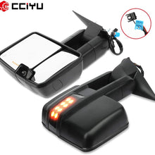 cciyu Tow Mirrors Car Mirrors Towing Mirrors Fit for 2003-2006 Chevy GMC Sierra Pickup Yukon Yukon XL Yukon Denali Cadillac Escalade All Model with Power Heated Turn Signal Backup Light
