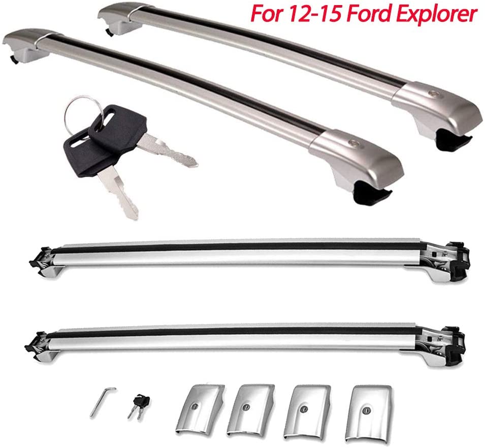 Facaimo for Ford Explorer 2012-2015 Car Top Roof Rack Cross Bar Rail Cargo Luggage Carrier Aluminium