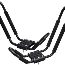 poueae Kayak Carrier Rack J -Bar Rack for Canoe Kayaks Surfboard and Ski Board Mount on Car Roof Crossbar(2 Pair)