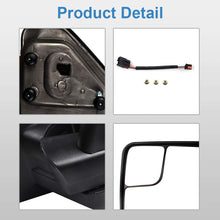 ECCPP Towing Mirrors Replacement fit for 2004-2014 for Ford F150 Truck Rear View Mirrors with Manual Folding Turn Signal Lights Power Heated Back Reflector