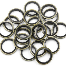 X AUTOHAUX 20pcs Engine Oil Crush Washers Drain Plug Gaskets 16mm ID. 22mm OD. for Car