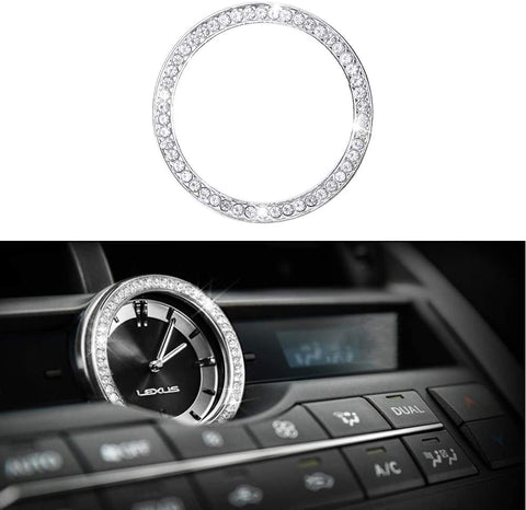 LECART Bling Car Variable Speed Switch Knob Cover Premium Zinc Alloy for Lexus Car Interior Bling Accessories Compatible for Lexus ES GS Inner Car Metal Cover Decal Stickers Silver Pack of 1