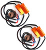 SUBALIGU 2pcs 7443 7440 7441 Turn Signal Light or Backup Light LED Resistor Kit Relay Harness Adapter Anti Flicker Error Decoder Warning Canceller (2pcs 7443-Resistor Decoder)