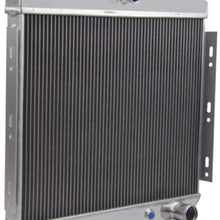 OzCoolingParts 4 Row Core Full Aluminum Radiator for 1955-1957 56 Chevy Bel-Air, Del Ray, Nomad, One-Fifty & Two-Ten Series, 150, 210, L6 V8 Engines