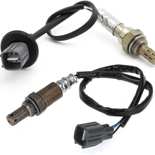 Kwiksen Heated 2Pcs Air Fuel Ratio O2 Oxygen Sensor 1 Sensor 2 Upstream Downstream 234-9041 234-4622 Replacement for RAV4 2.4L 2006 2007 2008