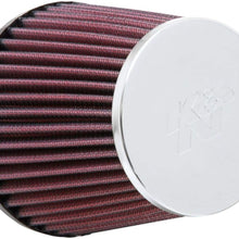 K&N Universal Clamp-On Air Filter: High Performance, Premium, Washable, Replacement Filter: Flange Diameter: 3 In, Filter Height: 4.3125 In, Flange Length: 0.75 In, Shape: Round Tapered, RC-9410