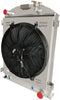 OzCoolingParts New Desgins 30-38 Ford Model Series Radiator Shroud Fan Kit, 4 Row Core Aluminum Radiator + 16