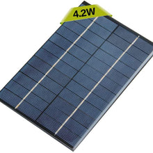 12V 4.2W Solar Panel Module Mini Portable DIY Polysilicon Battery Power Charger with High Efficiency