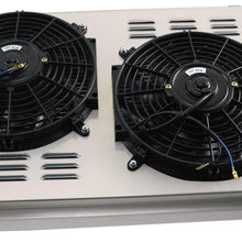 CoolingCare 3 Row Aluminum Radiator+ 2x12" Fans w/Shroud for Chevy Chevelle 68-73/ El Camino 68-77 (34" Overall Width)