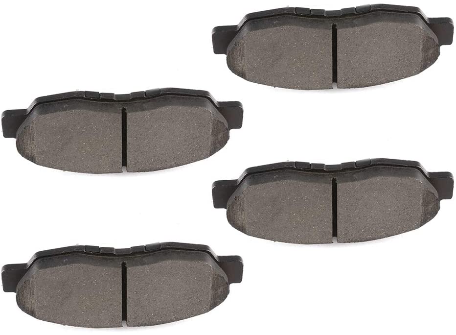 BRAKEUS Professional Ceramic Pads Fit for 1997-1999 Acura CL, 1990-2002 Honda Accord, 1996-2011 Honda Civic, 2010-2014 Honda Insight