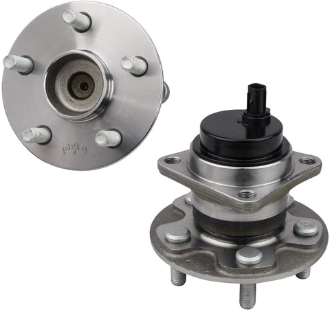 Bodeman - Pair 2 Rear Wheel Bearing and Hub Assembly w/ABS for 2009-2019 Toyota Corolla/ 2009-2013 Matrix (L4)/ 2009-2010 Ponitac Vibe (L4)