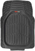 Motor Trend MT-923-BK FlexTough Contour Liners - Deep Dish Heavy Duty Rubber Floor Mats for Car SUV Truck & Van - All Weather Protection (Black)