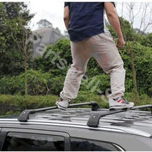 YiXi-Partswell 2Pcs Lockable Roof Rack Cross Bars Crossbar Baggage Luggage Rack Aluminum Fit for BMW X5 G05 2019-2021 - Black