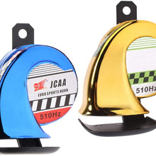 Homyl 2pcs 12V Motorcycle 110db Loud Snail Waterproof Electric Air Horn Speaker ATV