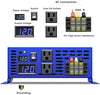 XYZ INVT Pure Sine Wave Inverter - 2500W 24V DC to 110V 120V AC with Wireless Remote Switch, 5000 watt Surge, Power Converter for RV, Camping, Solar System, Grid Off.