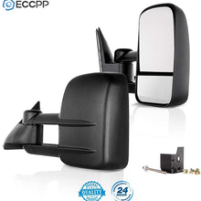 ECCPP Towing Mirrors Replacemen for 88-98 for Chevy/GMC C/K1500 88-00 C/K2500 3500 92-99 Suburban C/K1500 2500 Tahoe Yukon Truck/2000 for Chevy Tahoe GMC Yukon V8 5.7L Manual Telescoping Side Mirrors