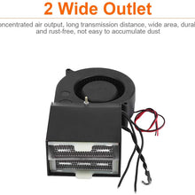 Keenso Portable Car Heater, Fast Heating Defroster Defogger 12V Auto Ceramic Heater Cooling Fan 2-Outlet