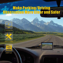 Backup Camera for RV Truck Trailer Motorhome, 7" LCD Monitor and 1080p AHD IP69K Waterproof Rating, Super Night Vision Extendable Rear View Camera for Automobile Reversing/Continuous Observation