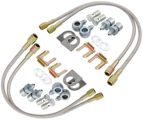 Brake Line Hose Kit Steel Braided Metric 15