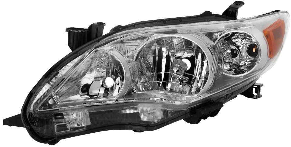 (U.S. Built) (Not fit S Model) Toyota Corolla 11-13 Driver Side Headlight (Left Side) Chrome