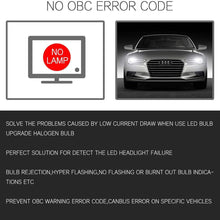 IRONWALLS H11 LED Healight Canbus Wiring Harness Anti-flicker Adapter Resistor Decoder Canceller Warning Error