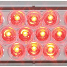 GG Grand General 76522 Red/Red LED Strobe Light (Oval Pearl Grommet and Pigtail)