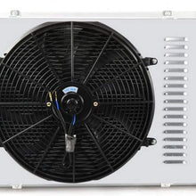 OzCoolingParts Pro 4 Row Core Aluminum Radiator + 16" Fan w/Shroud + Thermostat/Relay Wire Kit for 1967-1969 68 Chevy Camaro/Pontiac Firebird V8, 21" Core