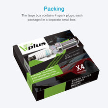 Vplus 4PCS Iridium Spark Plug, Replaces# 93501, LKAR7BIX-11S