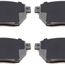 Scitoo Ceramic Discs Brake Pads, 4pcs Front Brake Pads Brakes Kits fit 03-05 Infiniti FX35,03-05 Infiniti FX45,05-06 Nissan Altima,04-08 Nissan Maxima,03-12 Nissan Murano Compatible ATD969C D969-7870