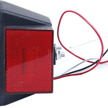 12V Led Submersible Trailer Light Stop Back up Brake Turn Signal Lights for Under 80 inches Boat, Truck, RV, Boat, Trailer and Towing Vehicle, DOT Complied Tail Lamp Assembly, Large
